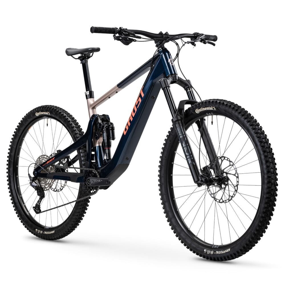 Ghost PATH RIOT CF Advanced Carbon E-MTB 2025 ink blue / coffee ice rose glossy